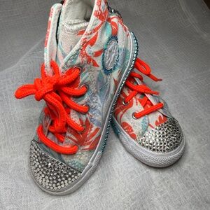 Upcycled Converse Kids Adaptive High Top Sneakers